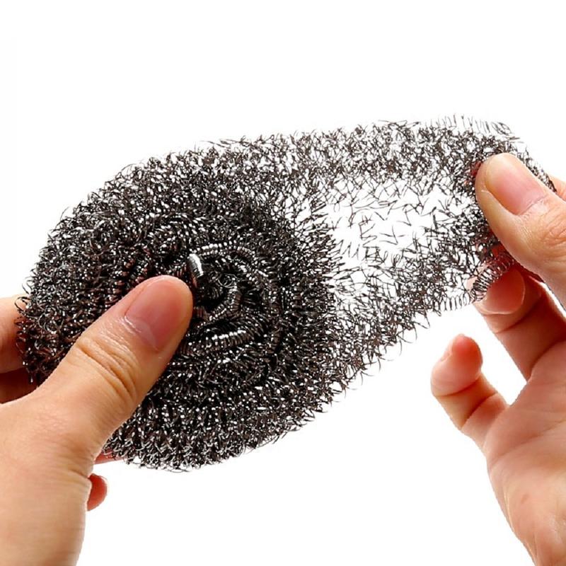 6 Pack Stainless Steel  Scrubber, Scrubbing Scouring Pad, Steel  Scrubber for Kitchens, Bathroom and More