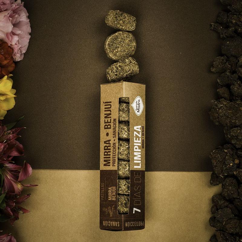 7 Day Incense Cleansing Charcoal Tablets | Rose | Lavender | Myrrh | Copal | Rose | Sandalwood | Eucalyptus | Yagra | Daily Practice