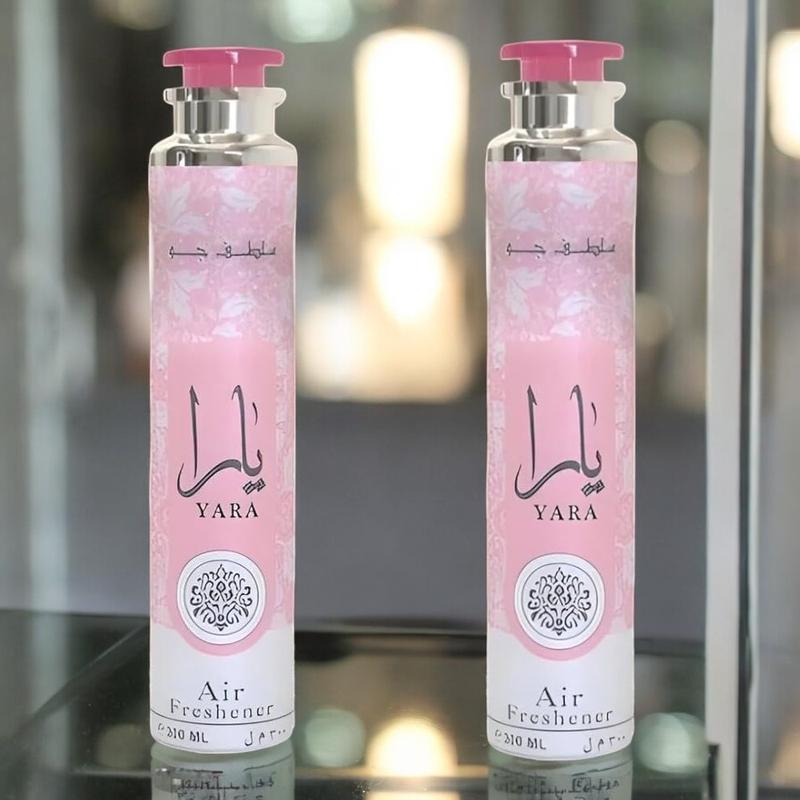 Lattafa Perfumes - Yara Air Freshener [2 pc Set] - 300 ml, Long-Lasting Freshness, Spray Form, Home Fragrance Type