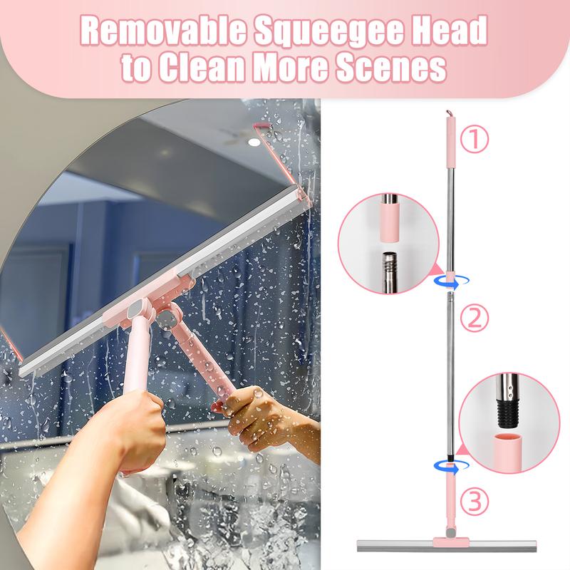 Rotatable Wiper for Bathroom, Floor, and Windows - Household Cleaning Artifact - Hangable