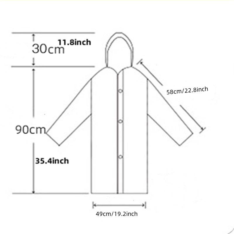 Portable Waterproof Kids Raincoat, Foldable Raincoat, Thickened Raincoat for Boys & Girls, Reusable Raincoat for Outdoor Activities