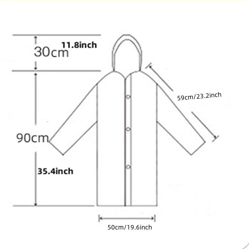 Portable Waterproof Kids Raincoat, Foldable Raincoat, Thickened Raincoat for Boys & Girls, Reusable Raincoat for Outdoor Activities