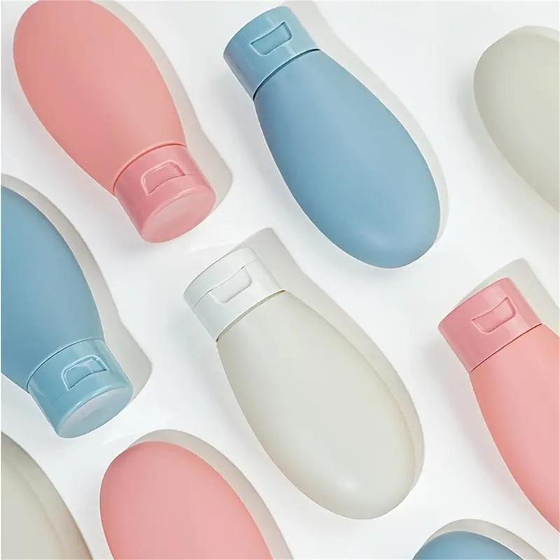 Travel Empty Bottle Set, 3pcs Squeeze Lotion Containers for Shampoo Face Lotion Body Lotion, Empty Plastic Squeeze Bottles for Travel Journey Trips