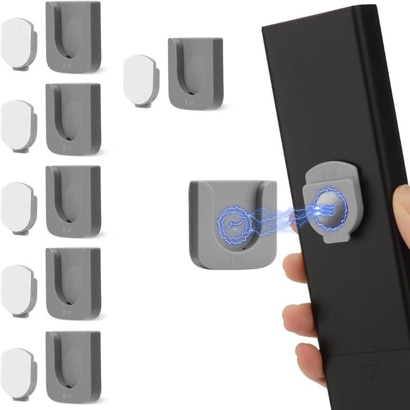 Magnetic Remote Control Holder, Wall Mounted Sticky Hook, Punch Free TV Remote Control Holder for Fan, Air Conditioner, Home Organizer, Summer Gift