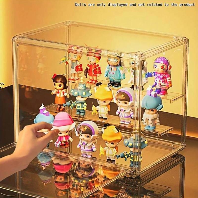 Acrylic Display Box, 1 Count Multi-size Transparent Storage Box, Display Stand for Doll Mini Toys Collection