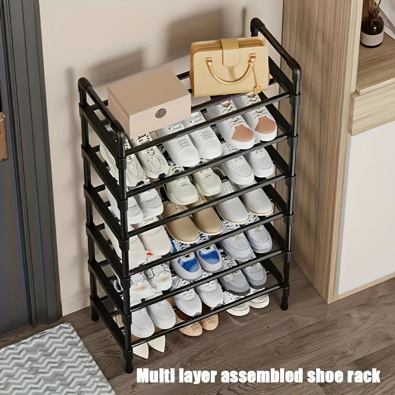 Multi-layer Shoe Rack, Space Saving Shoe Storage Rack, Shoe Organizer for Living Room & Bedroom, Home Organizer