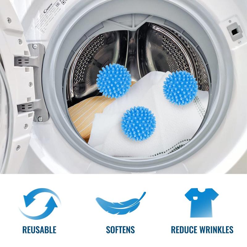 Laundry Ball, 6 Counts set Reusable Laundry Ball, Household Cleaning Supplies, Fabric Softener and Decontamination Laundry Ball, Washing Machine Accessories