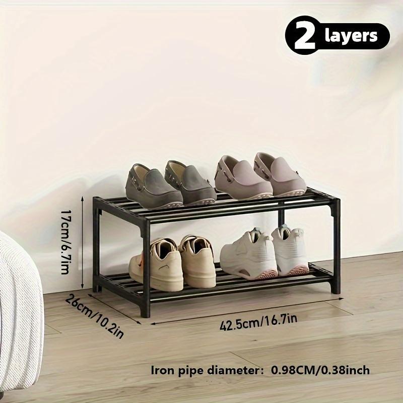 Multi-layer Shoe Rack, Space Saving Shoe Storage Rack, Shoe Organizer for Living Room & Bedroom, Home Organizer