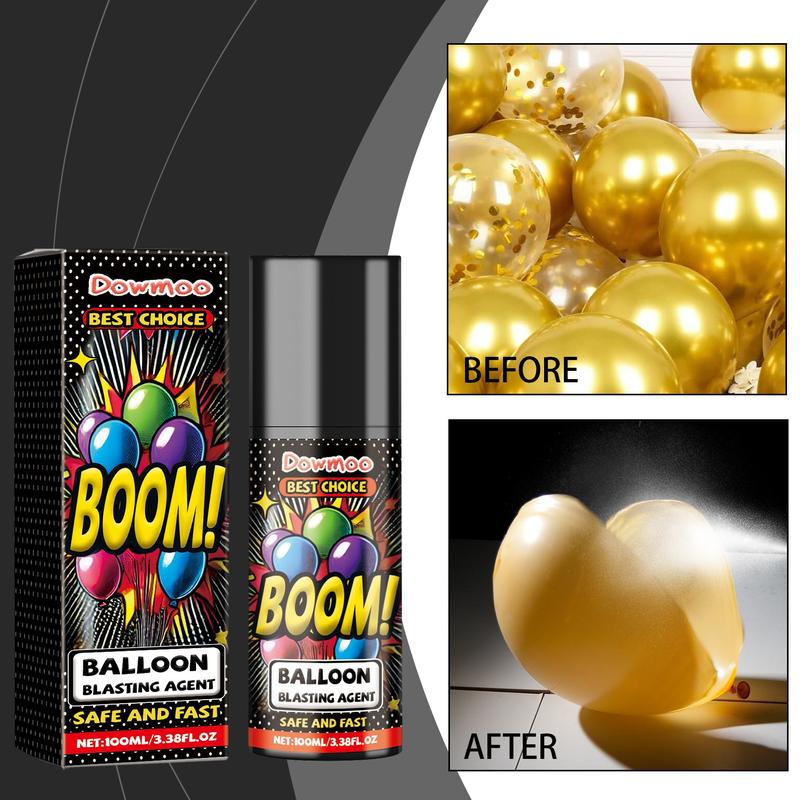 Balloon Popping Spray 100ML, Balloon Blasting Agent, Fast And Safe Balloon Blasting For Parties And Wedding Celebration