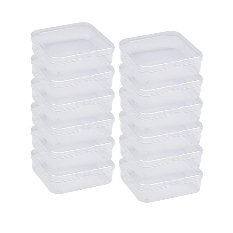 Small Transparent Storage Box (12pcs), Mini Storage Box for Small Items, Easy to Carry Small Parts, and Accessories