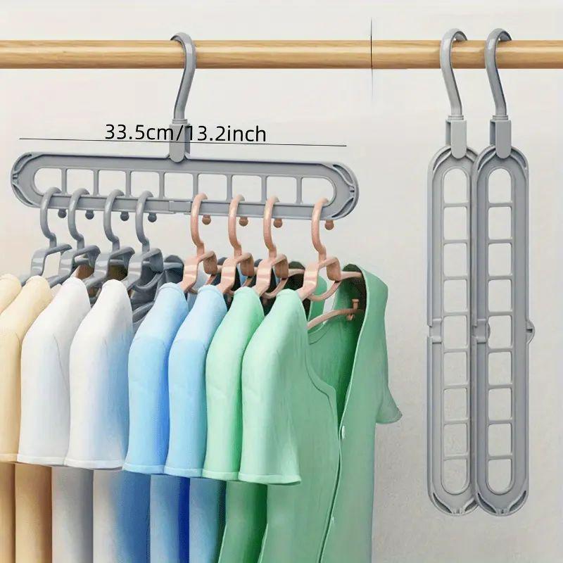 Space Saving Clothes Hanger, 5 Counts Durable Clothes Hanger, Clothes Organizer for Home Bedroom Wardrobe, Home Organizer