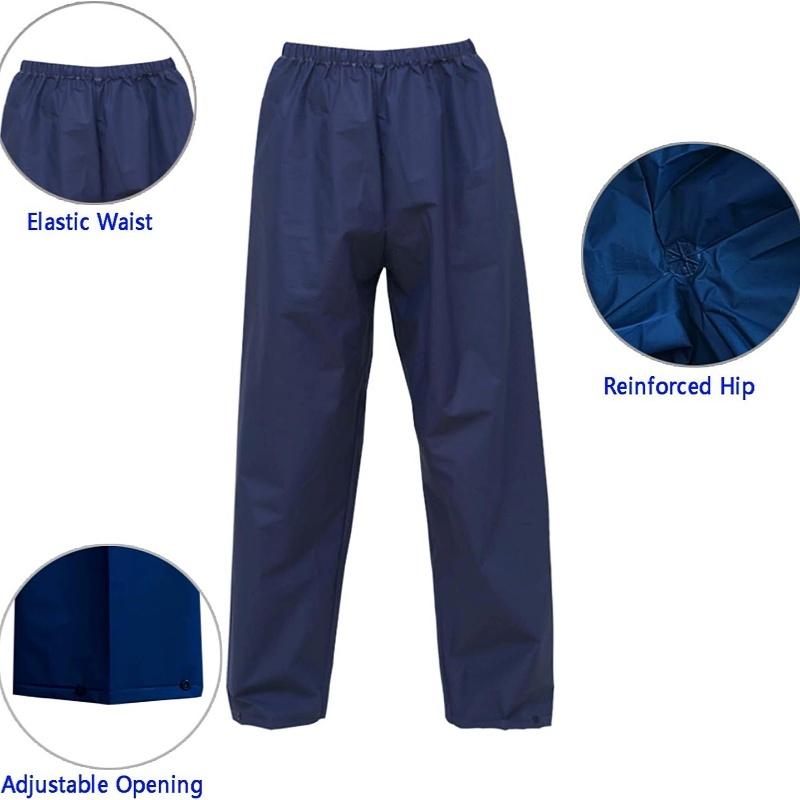 Ultra-Lite Rain Coat with Pants for Men Women Waterproof Rain Suit for Sport(Navy),Suitable for all seasons and outdoor activities, like Disneyland, theme parks, shows, sports, traveling, walking, fishing, hiking, camping, rainy days, water rides and etc