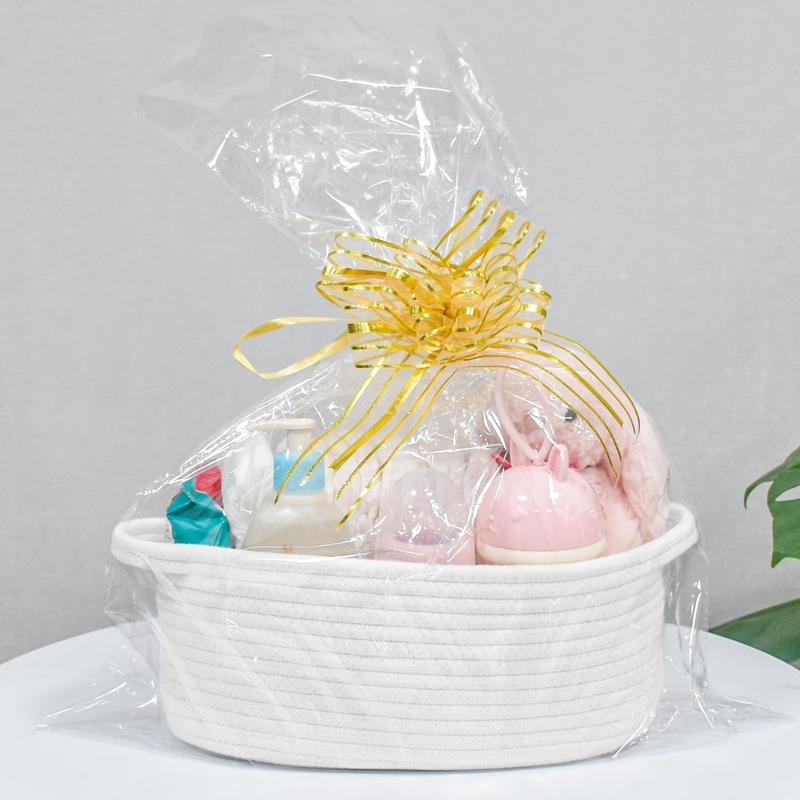 Cute Small Woven Basket with Handles, 12