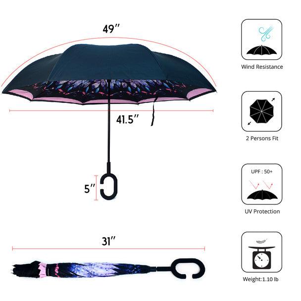 Umbrella - Feather Double Layer Inverted