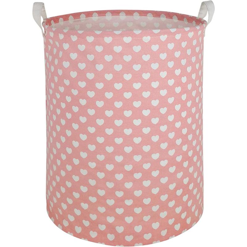 Large Waterproof Storage Bin Lightweight Organizer Basket for Laundry Hamper,Toy Bins,Gift Baskets,Dirty Clothes, College Dorms, Kids Bedroom,Bathroom Cotton Linen Smooth