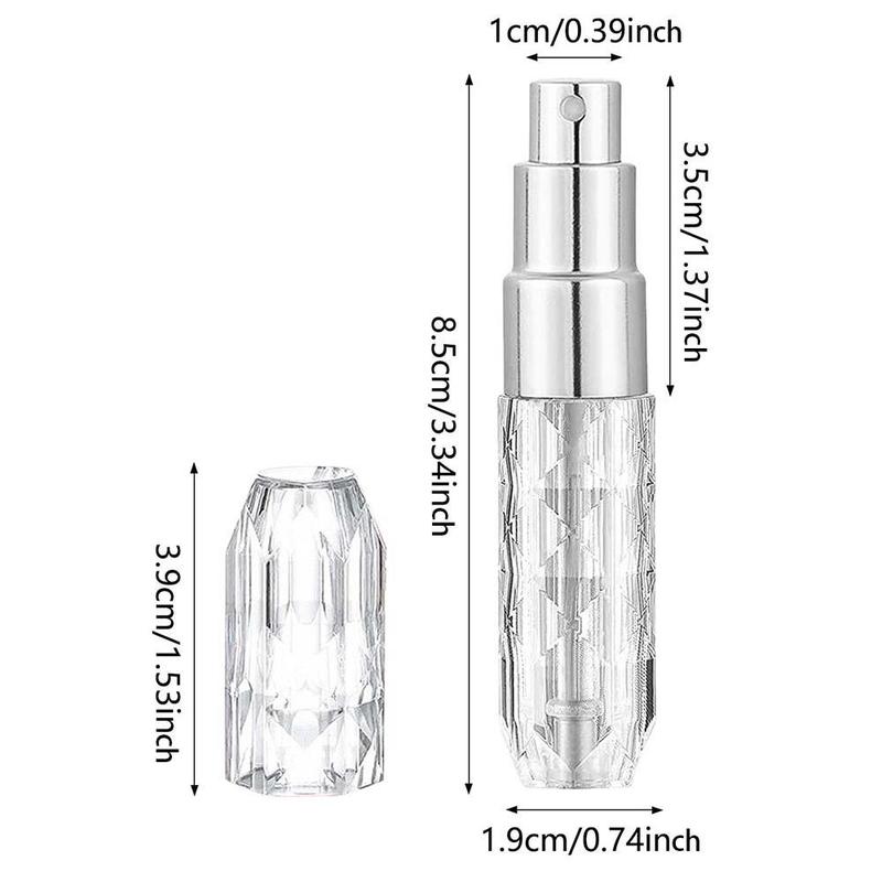 Portable Mini Refillable Perfume Atomizer Bottle, 1 Count Travel Size Spray Bottle, Travel Essentials, Travel Organizer for Beach Summer Vacation