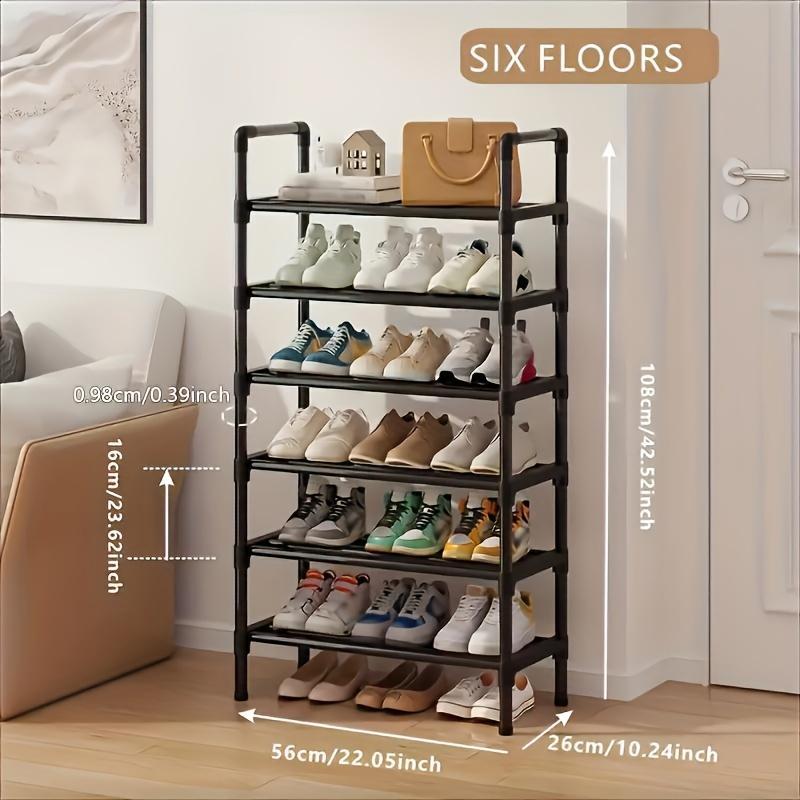 Multi-layer Shoe Rack, Space Saving Shoe Storage Rack, Shoe Organizer for Living Room & Bedroom, Home Organizer