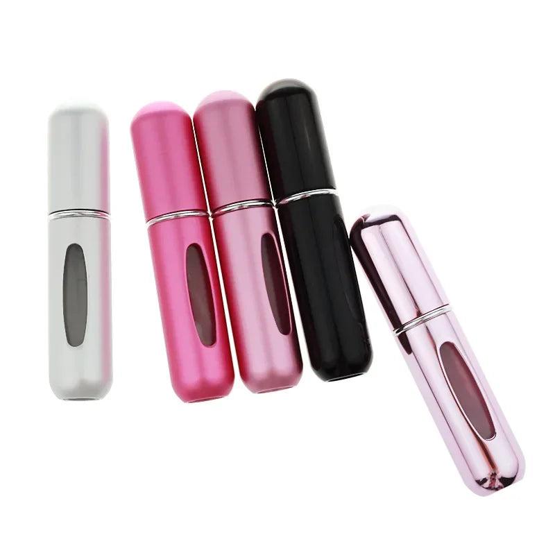 10pcs lot 5ml Mini Refillable Perfume Bottle with Spray Scent Pump Empty Cosmetic Container Atomizer Bottle For Travel Tool