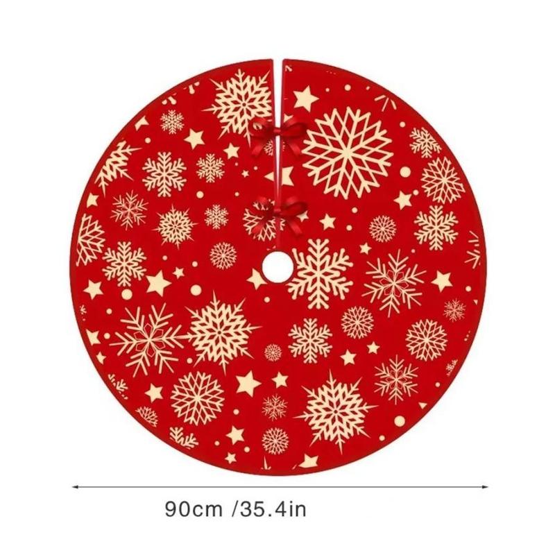 Christmas Tree Skirt, 1 Count Creative Cute Atmosphere Decoration, Festive & Party Supplies for Home Party Decor