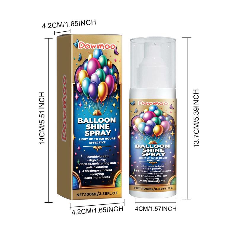 Balloon Accessories - Balloon Shine Spray, 1 Box Balloon Glossy Spray, Balloon Surface Brightening Spray, Party Decoration Supplies for Birthday Wedding Festival