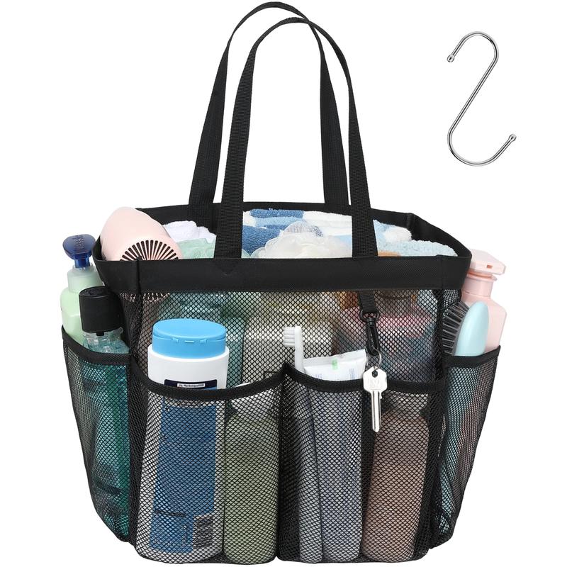 Shower Caddy Portable, Mesh Shower Caddy Bathroom Caddy for College Dorm Room Bathroom Essentials, Shower Bag Tote Organiser for Gym Rv Camp