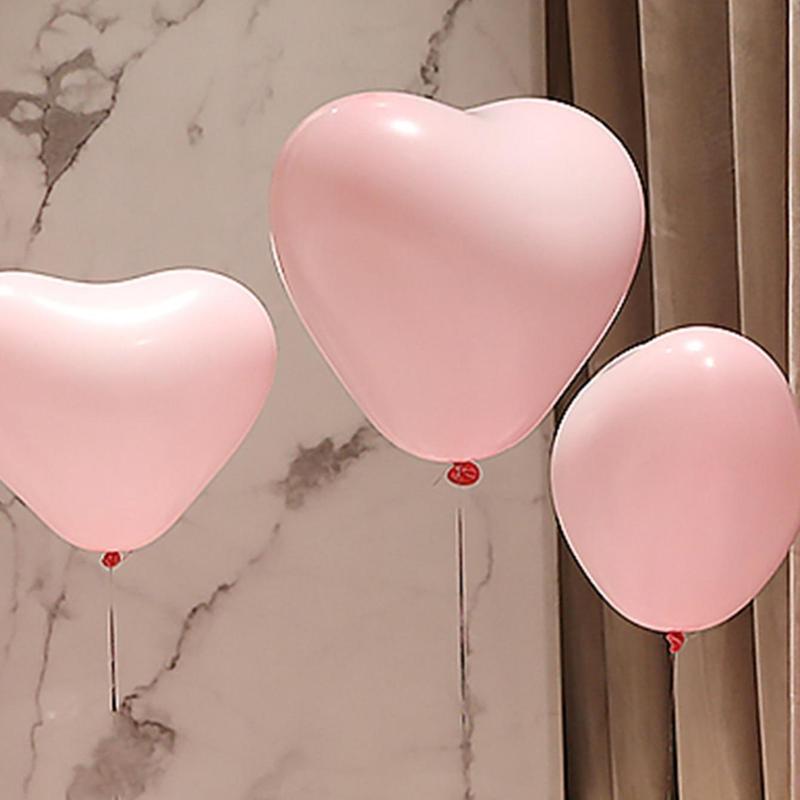 Heart Shaped Balloon, 20pcs Latex Solid Color Balloon for Proposal & Wedding & Party & Anniversary & Birthday Decoration