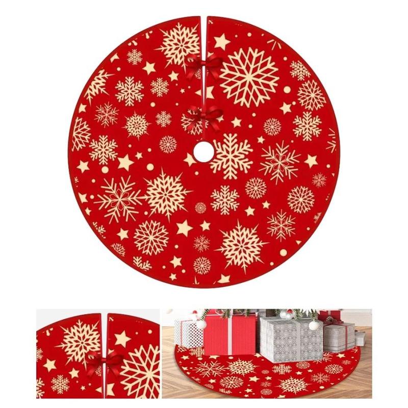 Christmas Tree Skirt, 1 Count Creative Cute Atmosphere Decoration, Festive & Party Supplies for Home Party Decor