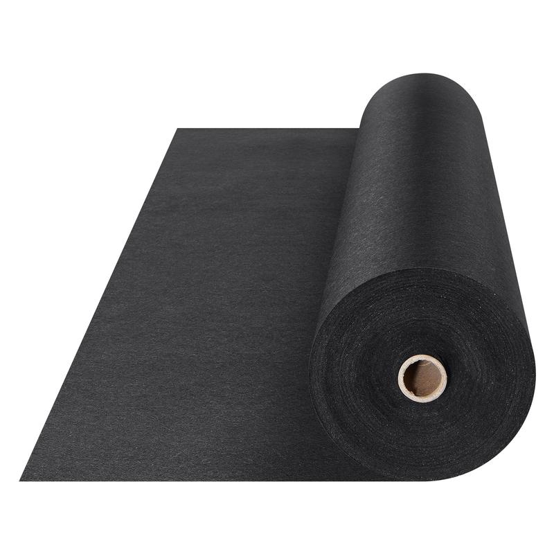 VEVOR Driveway Fabric, Non-Woven Geotextile Fabric Heavy Duty & High Strength Material with Strong Tear and Corrosion Resistance, Ground Cover Weed Control Fabric, Weed Barrier Fabric, Landscape Fabric, French Drains Drainage Fabric