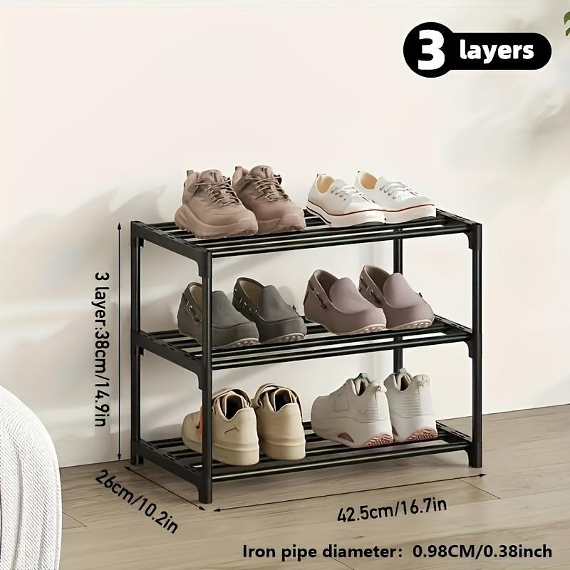 Multi-layer Shoe Rack, Space Saving Shoe Storage Rack, Shoe Organizer for Living Room & Bedroom, Home Organizer