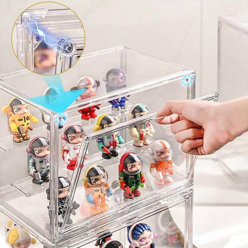 Acrylic Display Box, 1 Count Multi-size Transparent Storage Box, Display Stand for Doll Mini Toys Collection