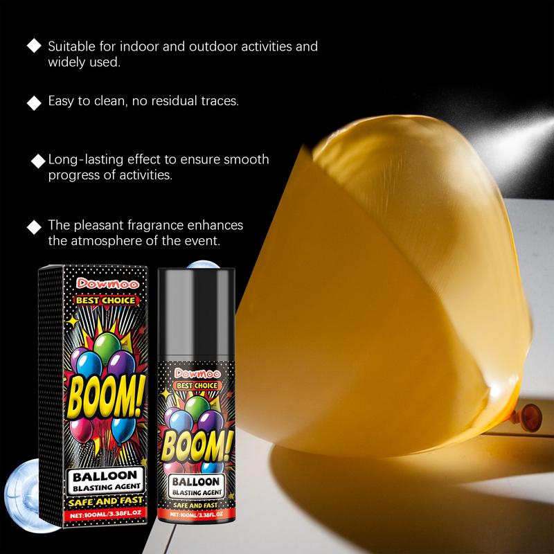 Balloon Popping Spray 100ML, Balloon Blasting Agent, Fast And Safe Balloon Blasting For Parties And Wedding Celebration