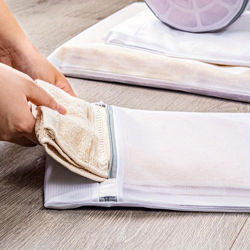 4 Pieces Mesh Laundry Bags for Delicates, for Washing Big Clothes, Sweater, Bed Sheet, Bed Cover, Blanket, Curtain Wash Bags