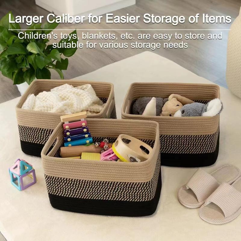 Woven storage basket folding extra large dirty clothes basket bedroom baby toy miscellaneous storage box