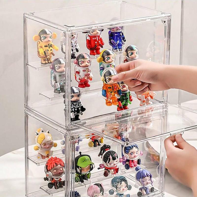 Acrylic Display Box, 1 Count Multi-size Transparent Storage Box, Display Stand for Doll Mini Toys Collection