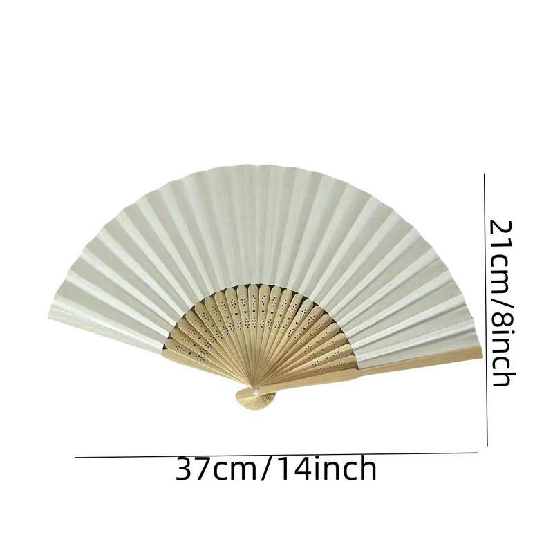 Chinese Style Foldable Paper Fan, Classic Hand Fan for Wedding, Party, Banquet, Home Decor Supplies