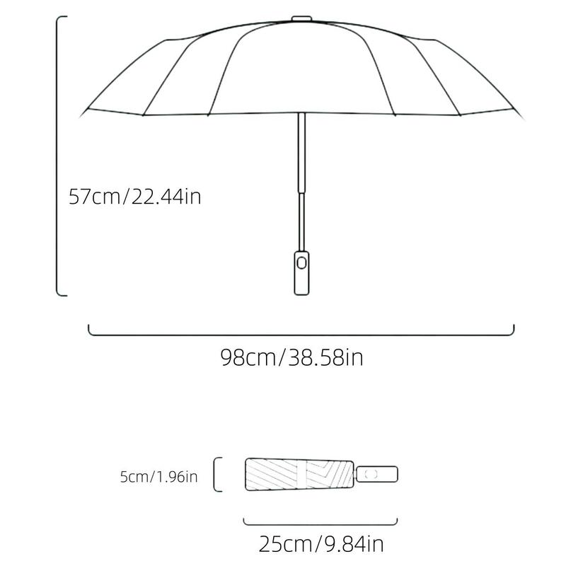 Cute Cat Pattern Folding Umbrella, 1 Count Automatic Manual Transparent Umbrella, Foldable Umbrella for Women & Men, Umbrella for Outdoor Activities