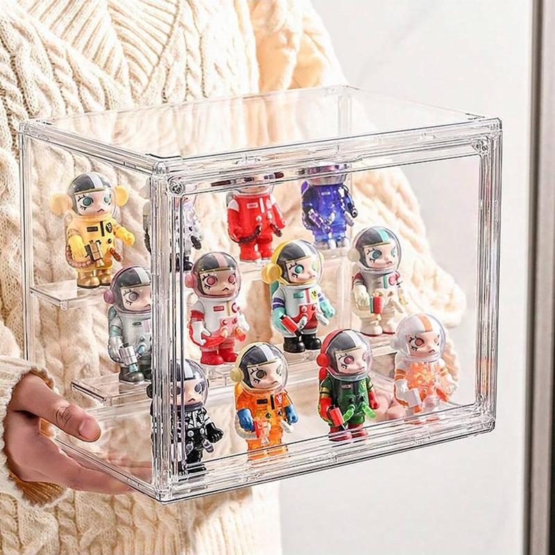 Acrylic Display Box, 1 Count Multi-size Transparent Storage Box, Display Stand for Doll Mini Toys Collection