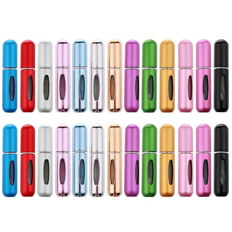 10pcs lot 5ml Mini Refillable Perfume Bottle with Spray Scent Pump Empty Cosmetic Container Atomizer Bottle For Travel Tool