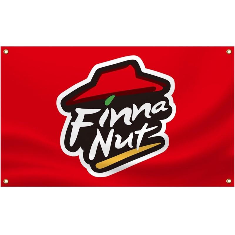 3x5Ft Finna Nut Novelty College Funny Dorm Banner - Vivid Color & Fade proof - Canvas Header & Double Stitched Polyester with Brass Grommets 3 X 5 Ft Lightweight Print