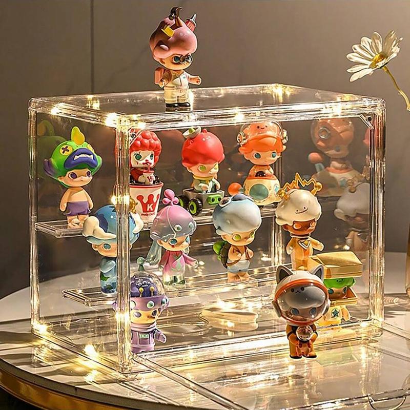 Acrylic Display Box, 1 Count Multi-size Transparent Storage Box, Display Stand for Doll Mini Toys Collection