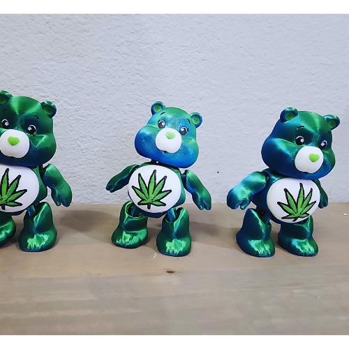 Stoney Care Bear - Marijuana Inspired 3D Printed Decoration