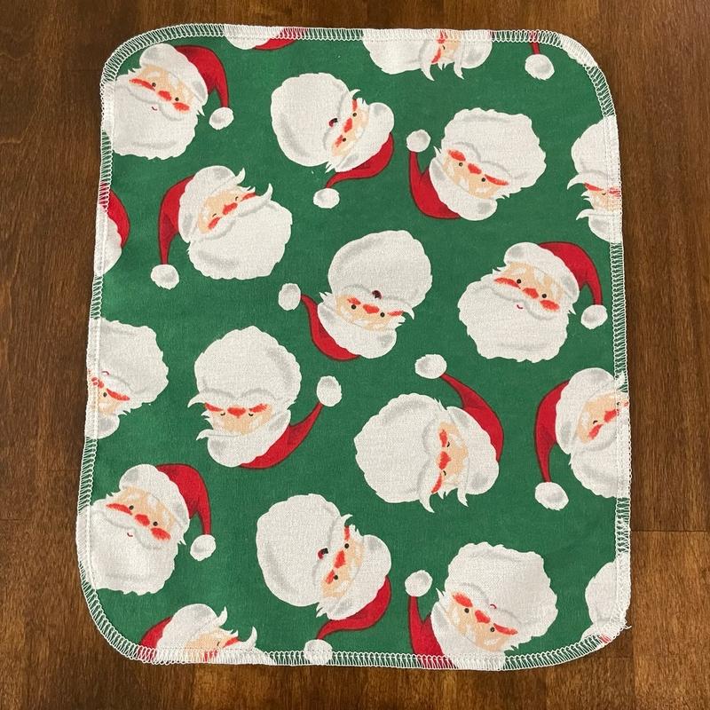 Vintage Christmas Variety Pack Paperless Towels - Eco-Friendly Reusable Kitchen Paper Towel Replacement - 12 Pack Cotton Flannel Absorbent Cleaning