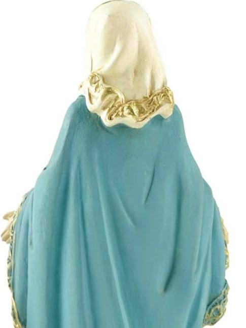 Blessed Mary Statue Catholic Our Lady of Grace Tabletop Figurine Small (4.84 Inch Tall)