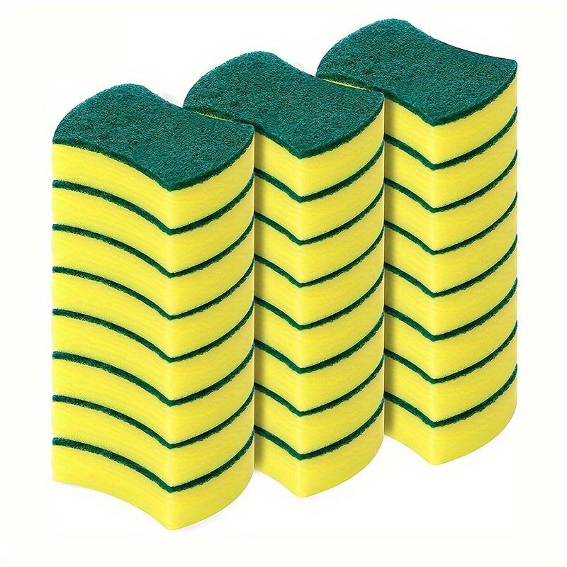 8 16 32pcs, 8 16 32-Piece Multifunctional Cleaning Sponge: Double-Sided Scouring Pad for Kitchen, Dishwashing, and Household Cleaning