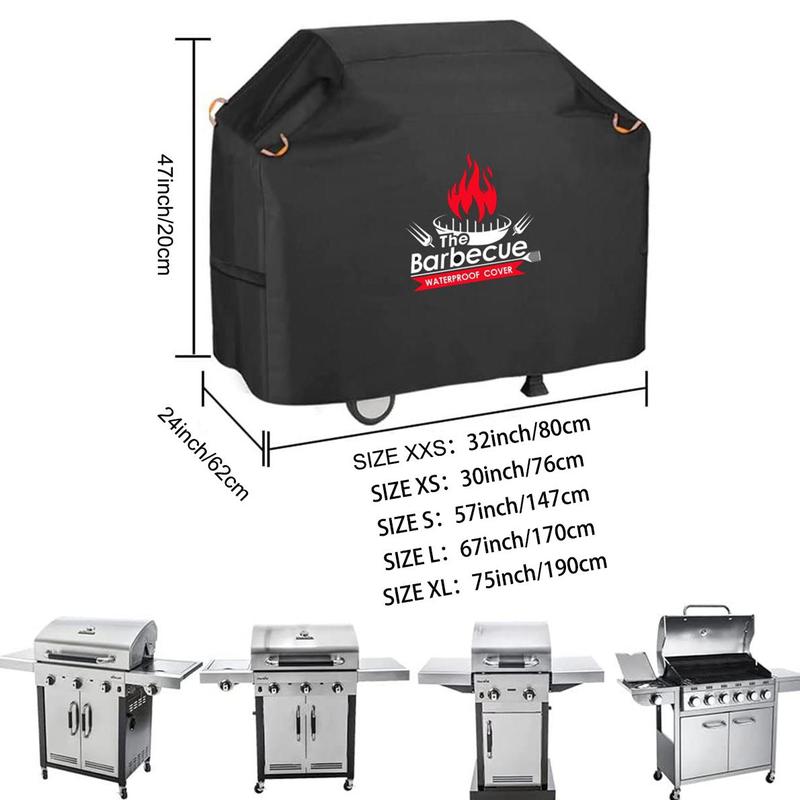 Durable Barbecue Cover, 1 Count Waterproof Large Grill Cover, Dust Proof UV-resistant Barbecue Cover for Outdoor Large Gas Grill