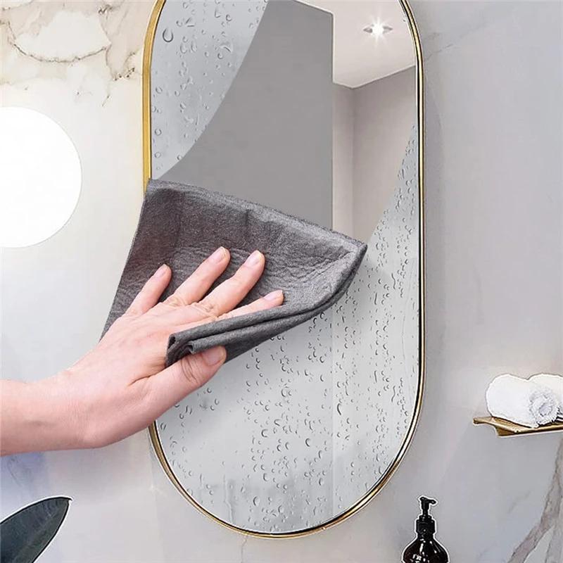 10 PCS Thickened Magic Cleaning Glass Cloth Streak Free Reusable Microfiber Cleaning Cloth All-Purpose Towels for Windows Glass