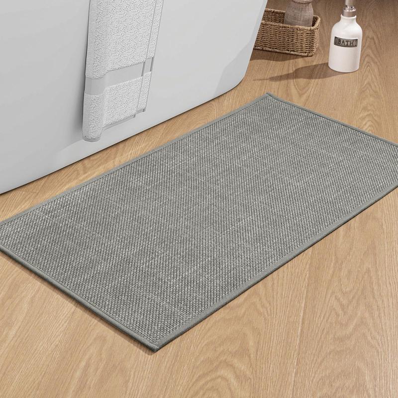 Bathroom Mat, 1 Count Solid Color Non-slip Bathroom Rug, Water Absorbent Bath Mat, Soft Bathroom Rug, Bathroom Accessories, Home Decor