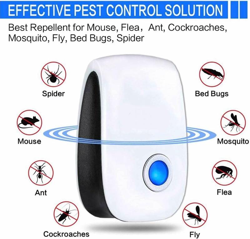 6 Packs Ultrasonic Plug in Pest Repellentindoorfor Flea Insects Mosquitoes Rats MiceSpidersAnts Roaches Bugs