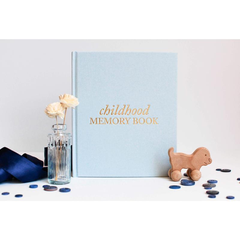 Baby Book Childhood Journal (Dusty Rose, 175 Pages) by Duncan & Stone - Milestone & Child Memory Book from Pregnancy to Year Eighteen – Childhood Memories Journal for Parents