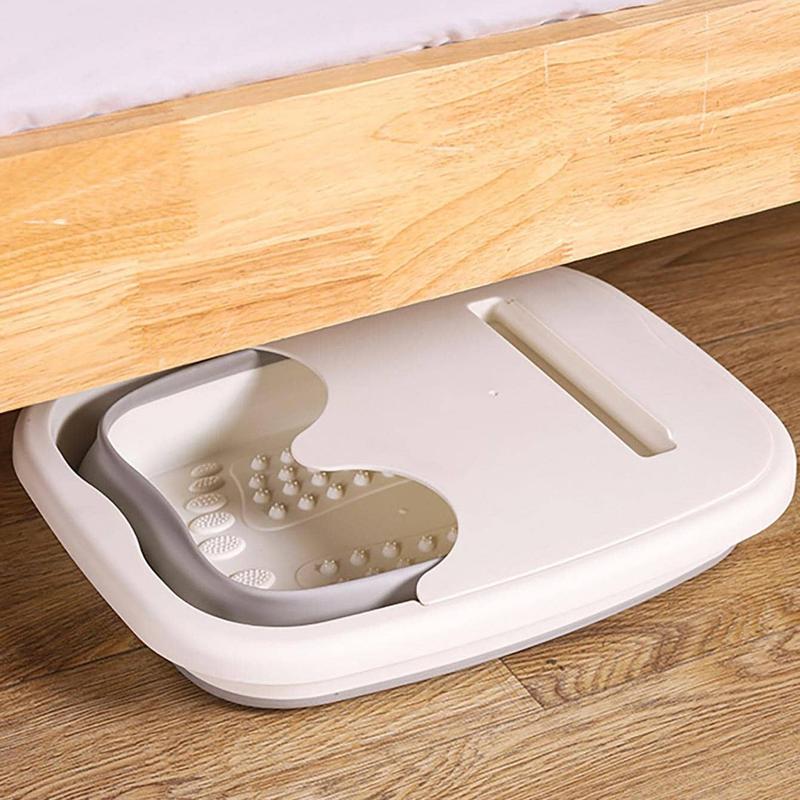 Portable Foot Bath Basin, 1 Count Foldable Massage Foot Bath Tub with Phone Holder, Foot Spa Basin for Home Use, Home Essentials, Mom Birthday Gifts